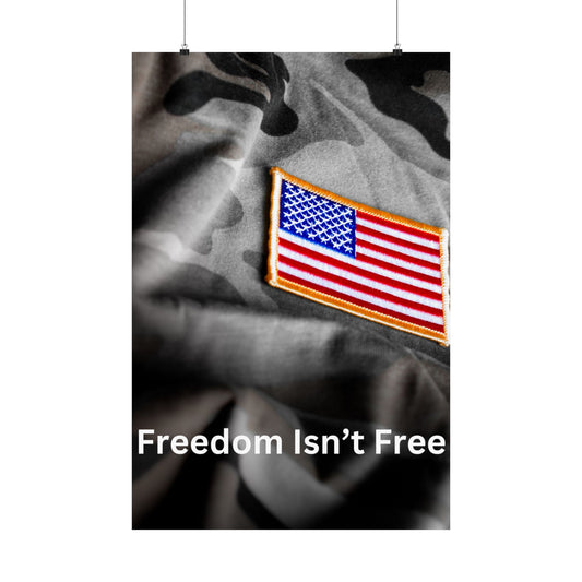 Freedom Isn’t Free | Patriotic Wall Art for American Heroes 🇺🇸