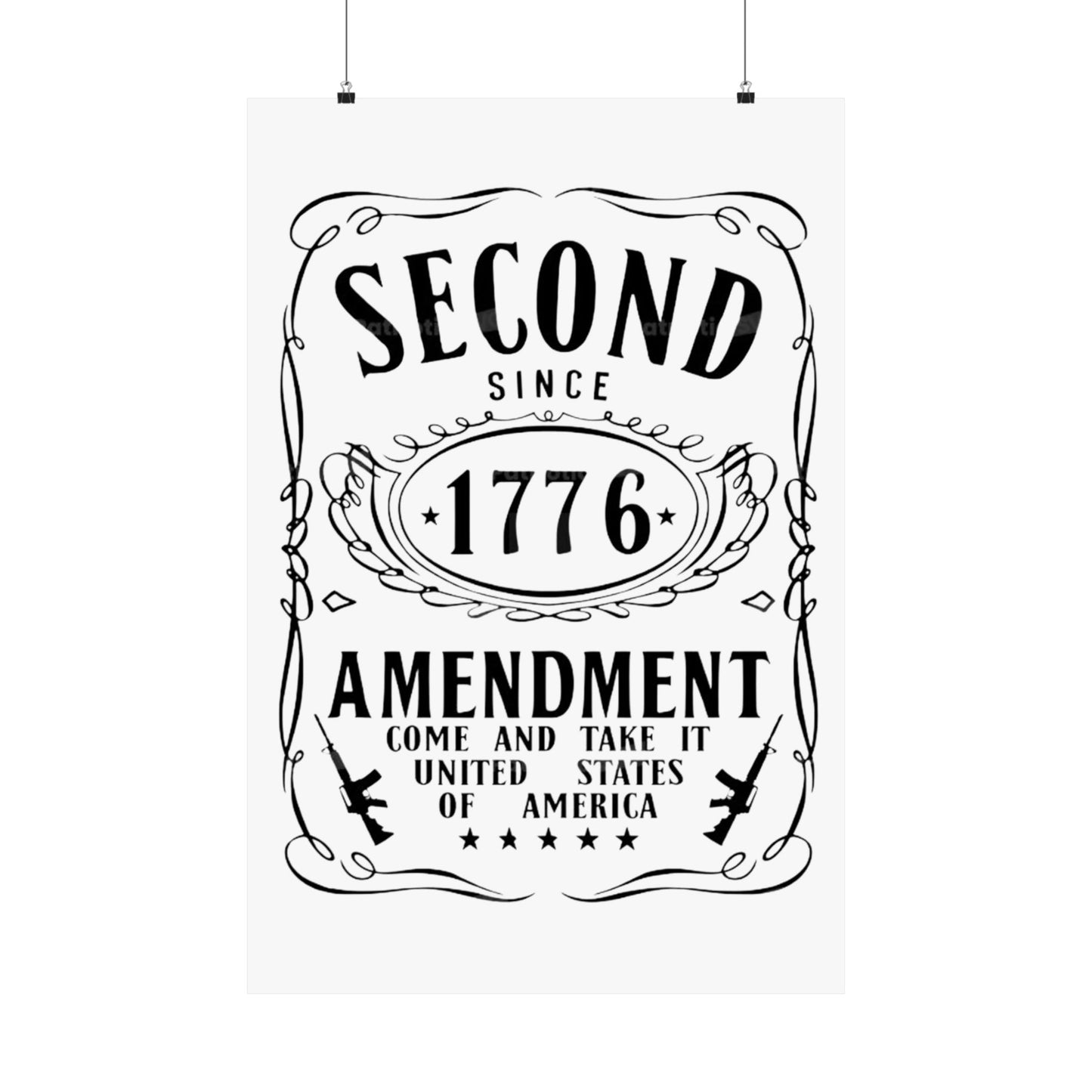 Second Amendment - Since 1776 | Iconic Patriotic Wall Art 🇺🇸🗽