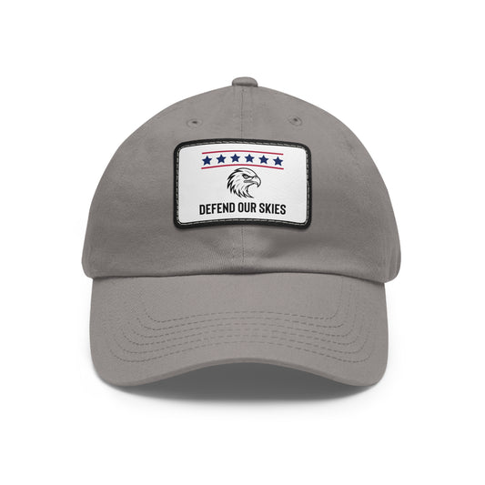 Defend Our Skies - Patriotic Leather Patch Hat🇺🇸