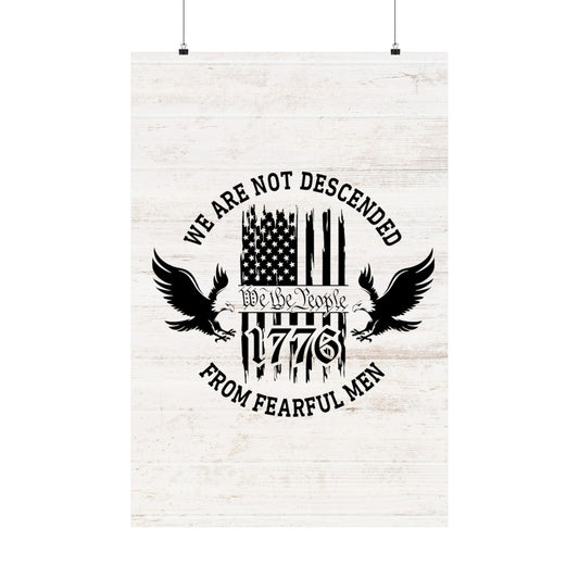 Fearless 1776 | Patriotic Wall Art - We The People🦅